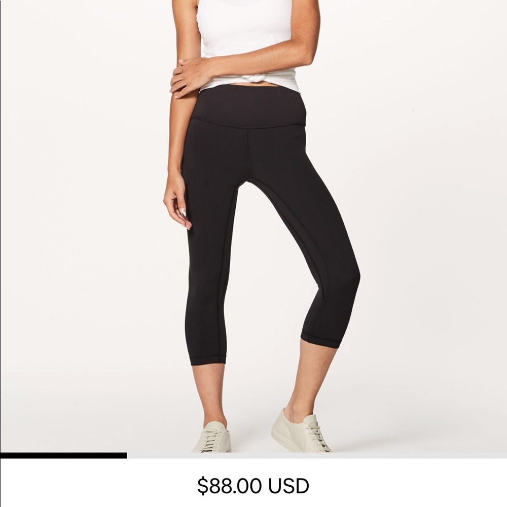 Lululemon wunder under crop size 4